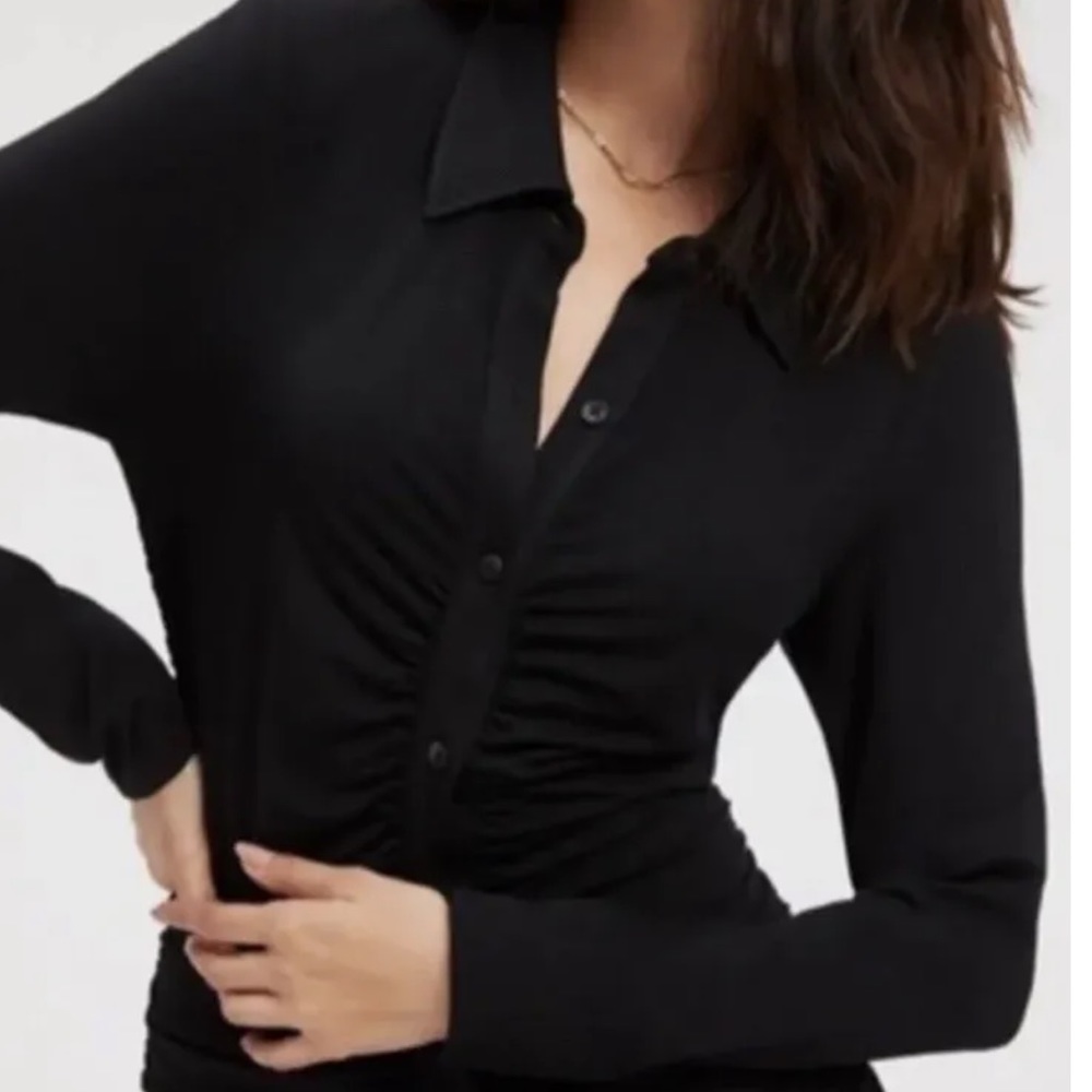 Good American Stretchy Button Dress